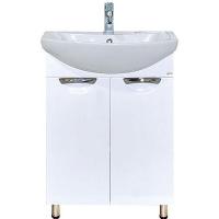 Тумба с раковиной Misty Лаванда 50 УТ000000084 Белая