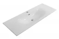 Раковина BelBagno Uno BB-8099-120, 121 см, керамика, белый