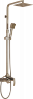 Душевая система из латуни с тропическим душем шлангом и ручной лейкой GZ44062-D от бренда Ganzer цвет бронза