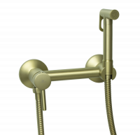 Смеситель для биде с гигиеническим душем Ganzer GZ12202-S Set матовое золото