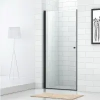 Душевая дверь Cezares ECO-O-B-1-70-C-NERO, 70 х 190 см, стекло прозрачное