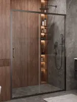 Душевая дверь Cezares Molveno-BF-1-150-C-GM-IV, 150 см, стекло прозрачное, профиль оружейная сталь