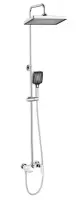 Душевая система Cezares Liner-CVD-01, излив, верхний душ, лейка, хром