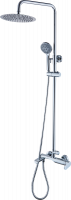 Душевая система с тропическим душем из латуни с лейкой и шлангом Ganzer GZ22065 хром