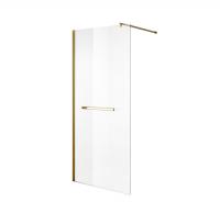 Душевая перегородка Niagara Nova NG-641-10GOLD (100х195) золото, стекло прозрачное, 1 место