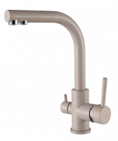 Смеситель для кухни с подключением под фильтр Ganzer  GZ16025-M бежевый