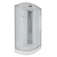 Душевая кабина Niagara Eco E120/80/13R/MT (120х80х215) низкий поддон(13см),стекло матовое,3 места