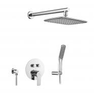 Душевая система KAISER Rios скрытого монтажа (стац. лейка 250х190) /Хром