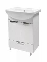 Тумба с раковиной Emmy Милли 60 с нижним выдвижным ящиком (с раковиной Уют)