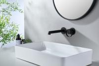 Настенный встраиваемый смеситель для раковины Ganzer GZ19144-C черный