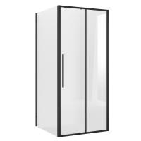 Душевой уголок Niagara Nova NG-84-9AB-A80B-34 (90х80х195) прямоугольник, черный матовый, дверь раздвижная, стекло прозрачное, 2 места