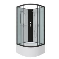 Душевая кабина Niagara Classic NG-6709-14BK (100х100х200) высокий поддон(45см),черный,стекло прозрачное,4 места