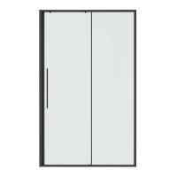 Дверь в нишу Niagara Nova NG-34-12AGR (120х195) раздвижная, графит, стекло прозрачное, 1 место