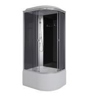 Душевая кабина Niagara Eco E100/80/40L/TN (100х80х215) высокий поддон(40см),стекло черное,4 места