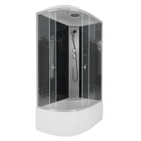 Душевая кабина Niagara Eco NG-7510-14R BLACK (120х80х215) высокий поддон(40см),стекло мозаика,4 места