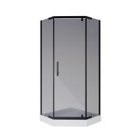 Душевой уголок Niagara Eco NG-010-14DT (100х100х195) низкий поддон(13см), черный, стекло тонированное, 2 места