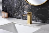 Смеситель для умывальника, однорычажный из латуни Ganzer GZ05111-S матовое золото