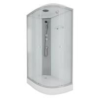 Душевая кабина Niagara Eco E120/80/13L/MT (120х80х215) низкий поддон(13см),стекло матовое,3 места