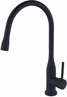 Смеситель для кухни из латуни с поворотным изливом GZ16035-C цвет черный от бренда Ganzer