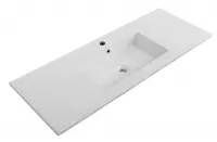 Раковина Cezares Plane CZR-8002-120, 121 см, керамика, белый