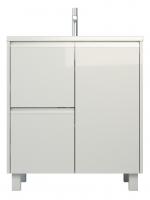 Тумба с раковиной Emmy Вега 70 напольная, белый