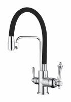 Cмеситель для кухни под фильтр GANZER GZ77025-C черный