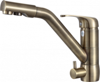 Смеситель для кухни с подключением к фильтру Ganzer GZ16026-D бронза