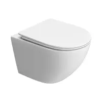 Унитаз BelBagno Uno BB5177CH-TOR/SC подвесной, безободковый, сиденье с микролифтом, белый