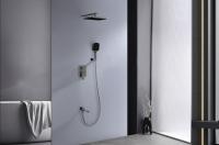 Душевая система с тропическим душем Ganzer GZ05165-Q встраиваемый, 3 функции, из латуни, графит