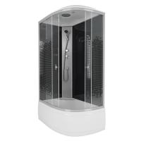 Душевая кабина Niagara Eco NG-7510-14L BLACK (120х80х215) высокий поддон(40см),стекло мозаика,4 места