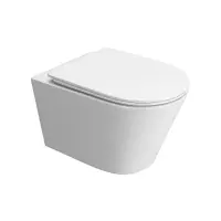 Унитаз подвесной BelBagno Tre-Tor BB5180CH-TOR/SC, безободковый, крышка микролифт, белый