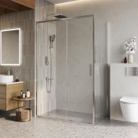 Душевой уголок BelBagno LUCE-AH-1-130/80-C-Cr 130x80, хром
