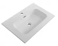 Раковина Cezares Duet CZR-8095-70, 71 см, керамика, белый