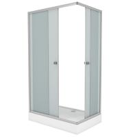 Душевой уголок Niagara Eco NG-012-14Q (120х80х195) низкий поддон(13см), стекло матовое, 2 места