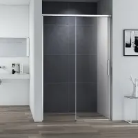 Душевая дверь Cezares Duet Soft-M, 160 см, стекло прозрачное, профиль хром, DUET SOFT-M-BF-1-160-C-Cr