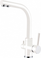 Смеситель для кухни с подключением под фильтр Ganzer  GZ16025-F белый