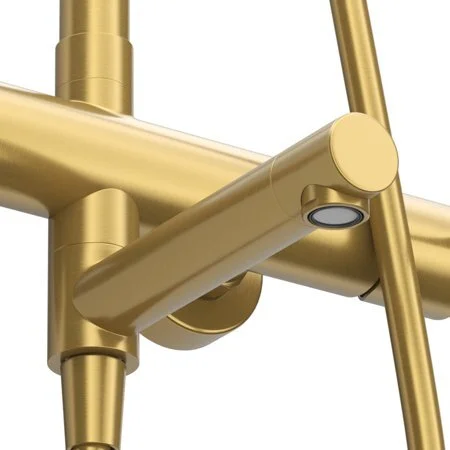 Душевая система Cezares RELAX-CVD-BORO, цвет брашированное золото