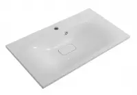 Раковина BelBagno BB800/450-LV-MR-FT, 80 см, искусственный камень, белый