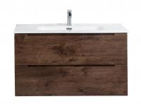 Тумба под раковину подвесная BelBagno ETNA-800-2C-SO-RW-P Rovere Moro