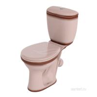 Унитаз-компакт SANTERI ВИКТОРИЯ, к/в, 1-реж, сид. ПП, декор бежевый