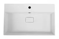 Раковина Cezares 50313, 70 см, искусственный камень, накладная, белый