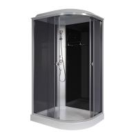 Душевая кабина Niagara Eco E120/80/13L/TN (120х80х215) низкий поддон(13см),стекло тонированное,3 места