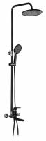 Душевая система с тропическим душем Ganzer GZ24061-C черный