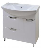 Тумба с раковиной Emmy Милли 80 2 ящика и 1 дверь
