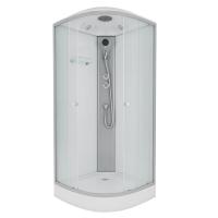 Душевая кабина Niagara Eco E100/13/MT (100х100х215) низкий поддон(13см),стекло матовое,3 места