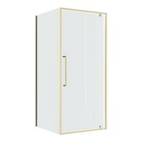 Душевой уголок Niagara Nova NG-45-8ASG-A90SG-34 (80х90х195) прямоугольник, распашная, золото сатин, стекло прозрачное, 2 места