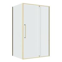 Душевой уголок Niagara Nova NG-45-11ASG-A100SG-34 (110х100х195) прямоугольник, распашная, золото сатин, стекло прозрачное, 2 места