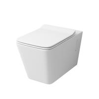 Унитаз подвесной Grossman GR-4414S безободковый, белый с тонкой крышкой, микролифт