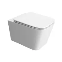 Унитаз подвесной BelBagno Due BB5171CH-TOR/SC, безободковый, крышка микролифт, белый