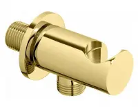 Шланговое подключение Cezares CZR-U-AI4-03/24 с держателем для лейки, золото 24 карат